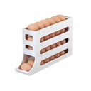 Ver imagem 2 de Porta Ovos Organizador Geladeira Dispenser Kit 2 Unidades Branco
