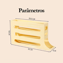 Ver imagem 4 de Porta Ovos Organizador Geladeira Dispenser Kit 2 Unidades Branco