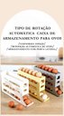 Ver imagem 6 de Porta Ovos Organizador Geladeira Dispenser Kit 2 Unidades Branco