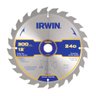 Serra Circular Corte Fino Rápido Dentes de Metal Duro 250 Mm X 48d X 30 Mm Irwin Iw14306 - 1