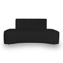 Ver imagem 4 de Sofá Feijão Orgânico Curvo 3 Lugar Suede Sala Contemporânea:preto