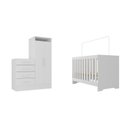 Ver imagem 2 de Quarto de Bebe Cômoda 4 Gavetas 2 Portas com Berço Espresso Moveis