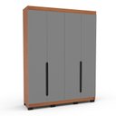 Ver imagem 2 de Guarda Roupa Solteiro 4 Portas 160cm Madrid Politorno Móveis