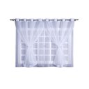 Ver imagem 4 de Cortina de Cozinha Branca de Voil Duplo + Laço Amarri