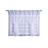 Cortina de Cozinha Branca de Voil Duplo + Laço Amarri - 4