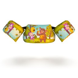 Boia Infantil Colete Salva Vidas Praia Piscina Masha e Urso - 1