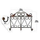 Ver imagem 2 de Cabide Artesanal Em Ferro Com Passarinhos Em Madeira Rústica Libertas Rosas Artesanato Modelo 1