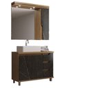 Ver imagem 3 de Gabinete de Banheiro 100cm com Cuba e Armário Ref 1000 Cewal - Itapuã/portoro