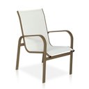 Ver imagem 1 de Cadeira para , Área Externa, Gourmet e Jardim - Cappuccino em Tela Sling Branco