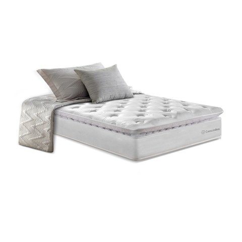 Colchão Solteiro Cama Inbox Molas Ensacadas 88x188 Confort Snow
