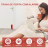 Trava de Porta Segurança Alarme 80 Dcb Portatil Viagem Hotel Pousada Casa Anti Furto Fechadura Bloqu - 5