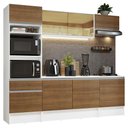 Ver imagem 3 de Armário de Cozinha Completa 240cm Branco/Rustic Diamante Madesa