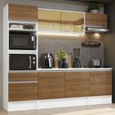 Ver imagem 1 de Armário de Cozinha Completa 240cm Branco/Rustic Diamante Madesa