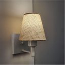 Ver imagem 2 de Arandela Quadrada Md-2034 Cinza Cúpula Cone Rustico Bege