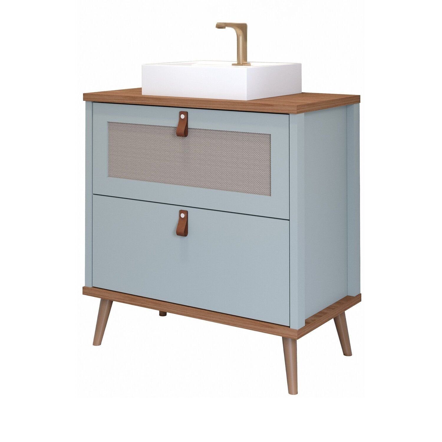 Gabinete para Banheiro com Cuba Mily Espresso Móveis - 2