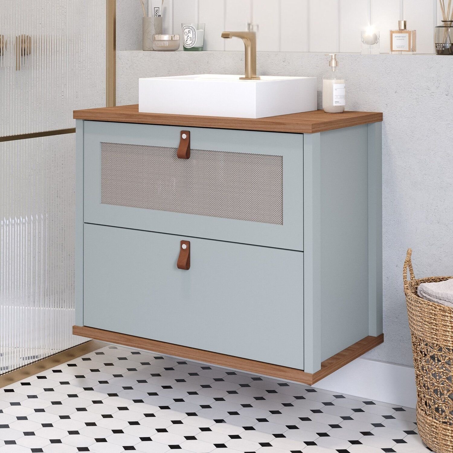 Gabinete para Banheiro com Cuba Mily Espresso Móveis - 5