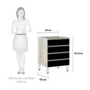Ver imagem 2 de Balcão de Cozinha sem Tampo Gaveteiro 60cm 4 Gavetas Lis Luciane Móveis