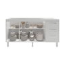 Balcão Armário Cozinha Gabinete para Pia 148 Cm 3 Gavetas e 3 Portas Deise Branco - 3