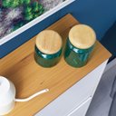 Ver mais imagens de Sapateira em Madeira Maciça 3 Portas 18 Pares Basil Mel Branco Idimex