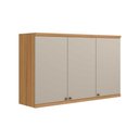 Ver imagem 1 de Armário de Cozinha Modulado Selene C/ 3 Portas 120cm Jequitiba/off White Fosco - Linea Brasil