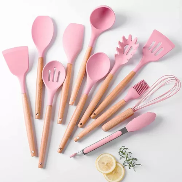 Kit 12 Peças de Utensílios de Silicone para Cozinha - 4