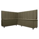 Ver imagem 1 de Kit Canto Alemão Liso para Casa Cozinha 1,25x1,60m Veludo Marrom Sofa Store