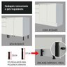 Armário de Cozinha Compacta 100% MDF 170 cm Branco Smart Madesa 01 - 11