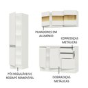 Ver imagem 5 de Armário de Cozinha Compacta 100% MDF 170 cm Branco Smart Madesa 01