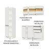 Armário de Cozinha Compacta 100% MDF 170 cm Branco Smart Madesa 01 - 5