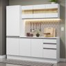Armário de Cozinha Compacta 100% MDF 170 cm Branco Smart Madesa 01 - 2