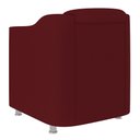 Ver imagem 3 de Poltrona Decorativa para Sala, Escritorio, Recepção Tila Suede Vinho