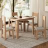 Conjunto Mesa de Jantar Nicoli com 4 Cadeiras Estofadas Delta - Mdf/mdp 15mm Sonetto - 2