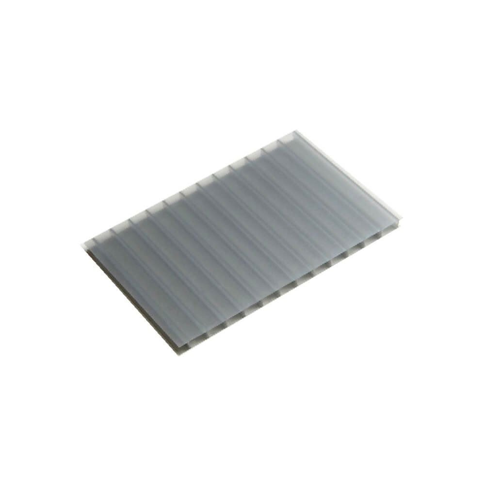 Policarbonato Alveolar Cinza Refletivo 10mm 2,10m X 3,80m