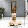Aevvv Yoga Warrior Pose Statue With Cats Home Decor Figurine - 2