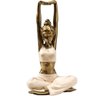 Aevvv Yoga Warrior Pose Statue With Cats Home Decor Figurine - 1