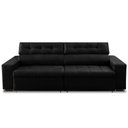 Ver imagem 3 de Sofá Retrátil e Reclinável 4 Lugares com Molas 2,70m Dani Suede Preto Adonai Estofados