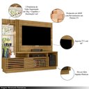 Ver imagem 3 de Home Theater Stall 2 Portas 2 Prateleiras Iluminação Led Mdp até 60 Cumaru G97 - Gran Belo
