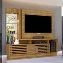 Ver imagem 1 de Home Theater Stall 2 Portas 2 Prateleiras Iluminação Led Mdp até 60 Cumaru G97 - Gran Belo