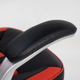 Cadeira Gamer Vermelho e Preto Healer Creed Giratória - 5