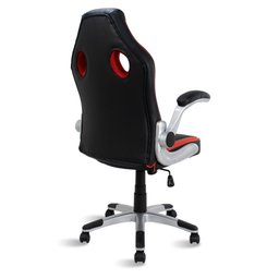 Cadeira Gamer Vermelho e Preto Healer Creed Giratória - 4