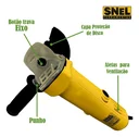 Ver imagem 6 de Esmerilhadeira Eletrica 700w com Empunhadura Sn09 Snel Ferramentas Voltagem: 220v