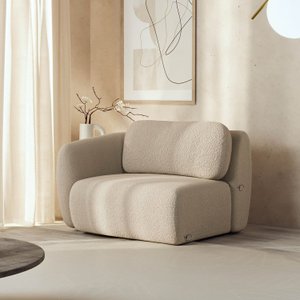 Sofá Modular 100cm com Braço Esquerdo Orla CabeCasa MadeiraOriginals