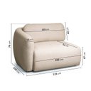 Ver imagem 4 de Sofá Modular 100cm com Braço Esquerdo Orla CabeCasa MadeiraOriginals