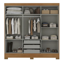 Ver imagem 3 de Guarda Roupa Casal Lancaster 6 Portas 3 Gavetas Branco - Rodial