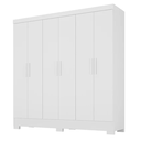 Ver imagem 1 de Guarda Roupa Casal Lancaster 6 Portas 3 Gavetas Branco - Rodial