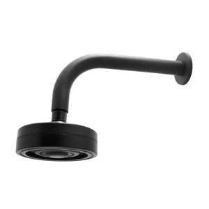 Chuveiro Ducha Autolimpante Redondo Preto Black Articulável