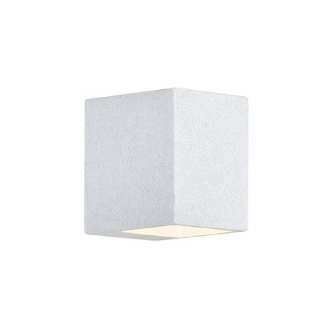 Arandela Decorativa em Concreto Branco – Soquete G9 | Design Minimalista e Moderno
