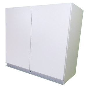 Armário Aéreo 70cm Lavanderia 2 Portas de Parede Montado Cor:branco