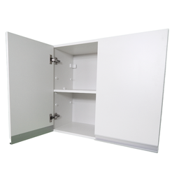 Armário Aéreo 70cm Lavanderia 2 Portas de Parede Montado Cor:branco - 4