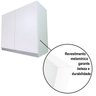 Armário Aéreo 70cm Lavanderia 2 Portas de Parede Montado Cor:branco - 3